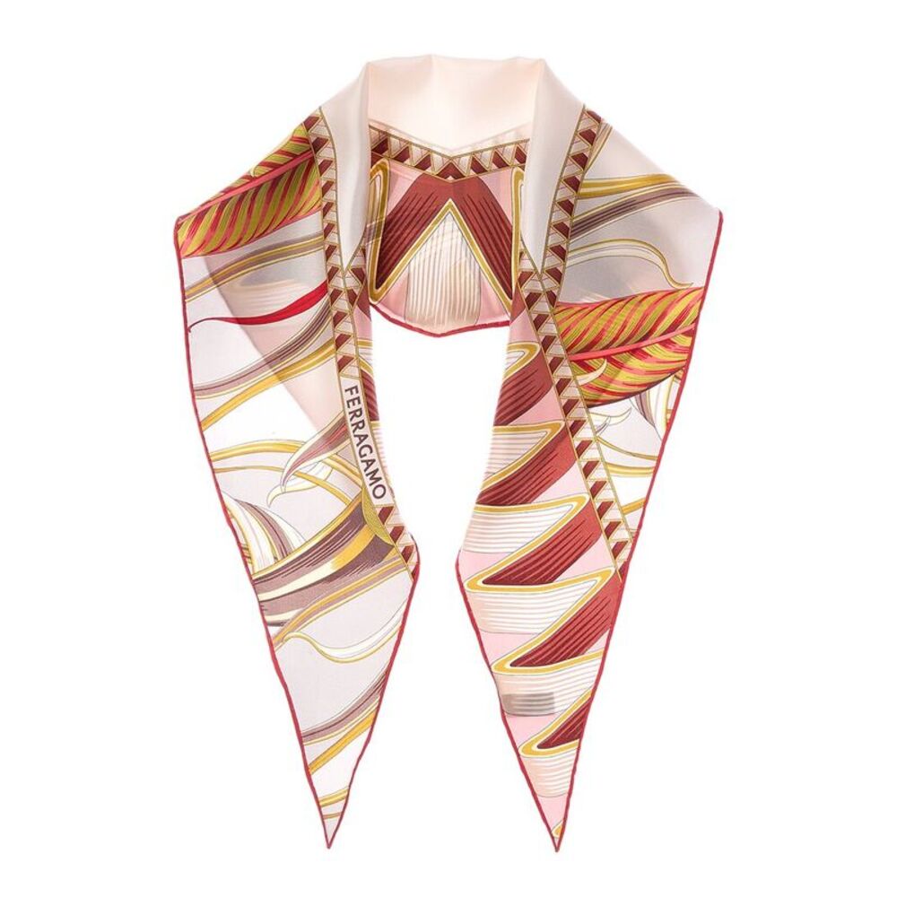 Ferragamo Butterflies Print Silk Scarf